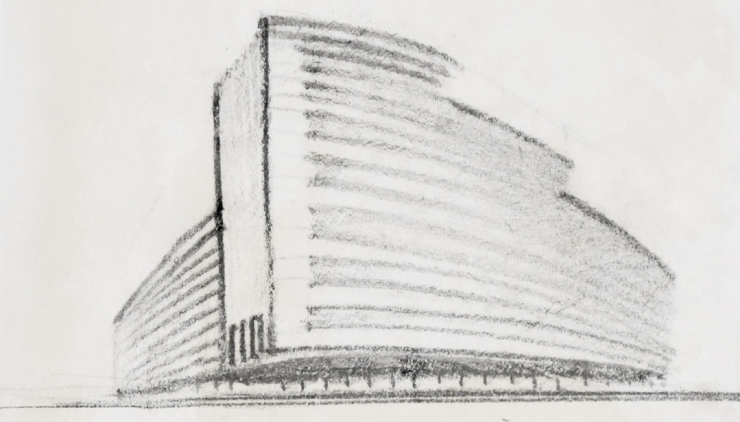 Entwurf Kaufhaus und Bürogebäude am Hamburger Jungfernstieg