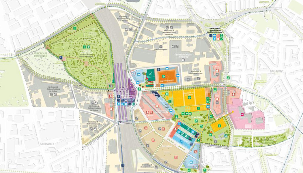 Framework plan for the Quartier am Diebsteich